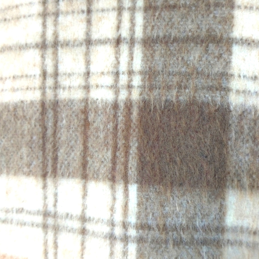 Mango Women's Beige Brown Checked Tailored Jacket - Picture 10 of 12